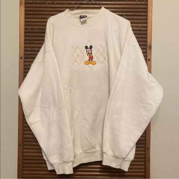 Vintage Mickey Unlimited Mickey Mouse Sweatshirt Embroidered USA Made XL - Picture 1 of 11